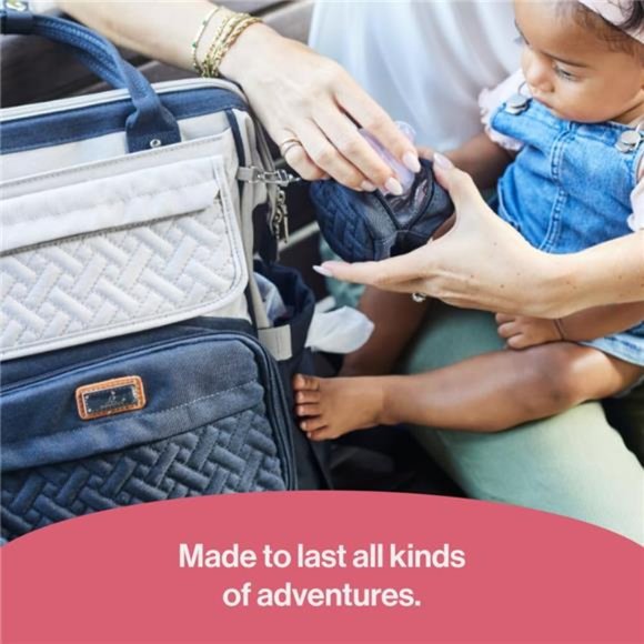 Diaper Bag Backpack,Multifunction Large Bags with Changing Pad & Stroller Straps - Picture 3 of 5